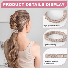 6Pcs Silk Hair Ties Small 22 Momme 100% Pure Mulberry Silk Scrunchies for Women