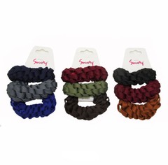 12 PCS Shoelace Ponytail Hair Holder Scrunchies Elastic Ties Assorted [SWEETY]