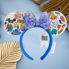 200+ Styles Disney Parks Princess Sequin Minnie Mouse Ears Mickey Ears Headband