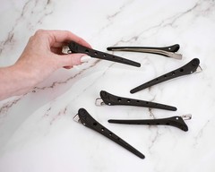 Professional Salon Carbon Hair Clips – Heat Resistant, Anti-Static, Non-Slip, Li