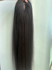 5″X5″ MONO with Silk Top Cap, Virgin Human Fine Hair Topper For Women 10″~30“