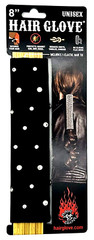 Hair Glove® Leather Starry Night with Gems Ponytail Holder Hair 8″