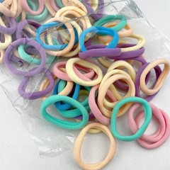 100PCS Soft Seamless Hair Ties Elastic Ponytail Holders for Thick Thin Hair