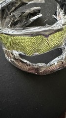 Beaded Rhinestone Headbands Gold Brown Green Fabric Women’s Hair Accessories