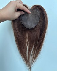 3.5″x3.5″Front Lace Touch fastener Hook&loop 100% Human Hair Headtop Topper 10″