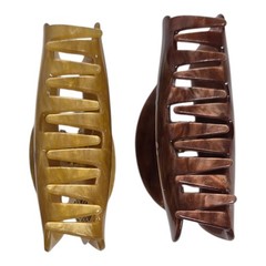 Anthropologie Euro Pups Dog Hair Claw Set of Two Blonde Brown Multi-Color New