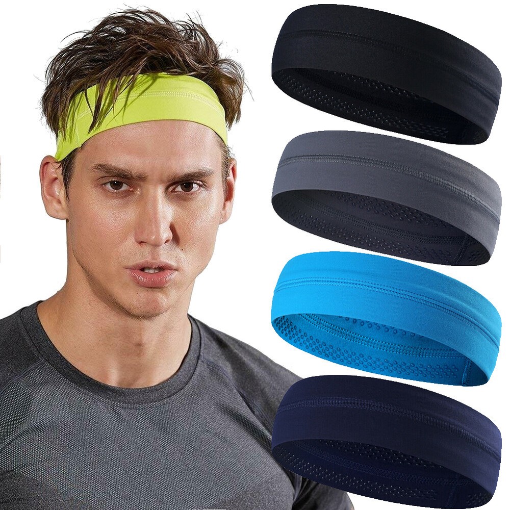 No Slip SweatBands for Workout Head Bands for Yoga Running Sports Gym Headbands