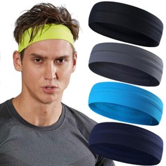 No Slip SweatBands for Workout Head Bands for Yoga Running Sports Gym Headbands