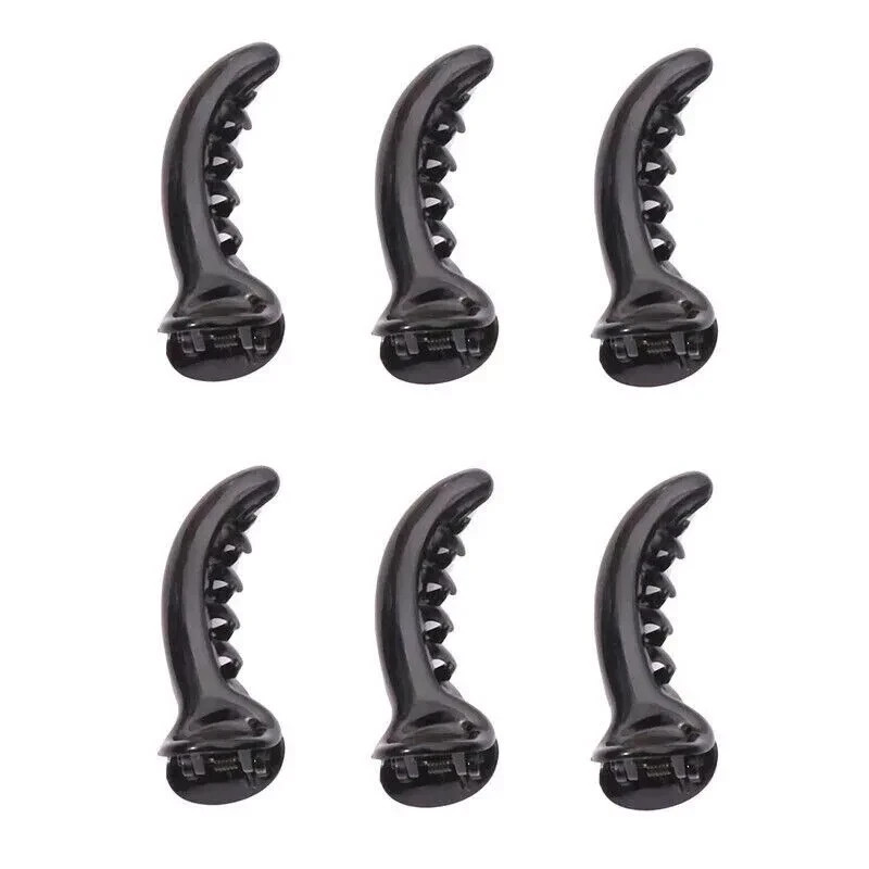 Women Hair Clutcher Daily Wear Use Banana Clip Set Of 6 Pack-Medium Size
