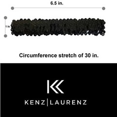 Sequin Headband Lot Wide Elastic Stretch Flapper Headbands Silver Upick Colors