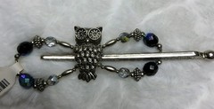 LILLA ROSE FLEXICLIP – Night Owl#2165 Silver – Size: Medium