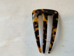 Large “Alexandre de Paris” Handmade In France Hair Comb in a Tortoiseshell Look