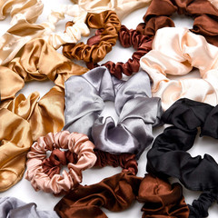 24 Pieces Satin Hair Scrunchies Bulk Silk Elastic Hair Bands Ropes Ponytail Hold