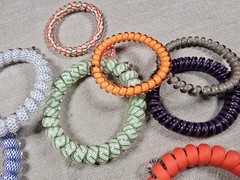 Lot Of Teleties Multiple Themes hair ties UK Blue Red Etc D7