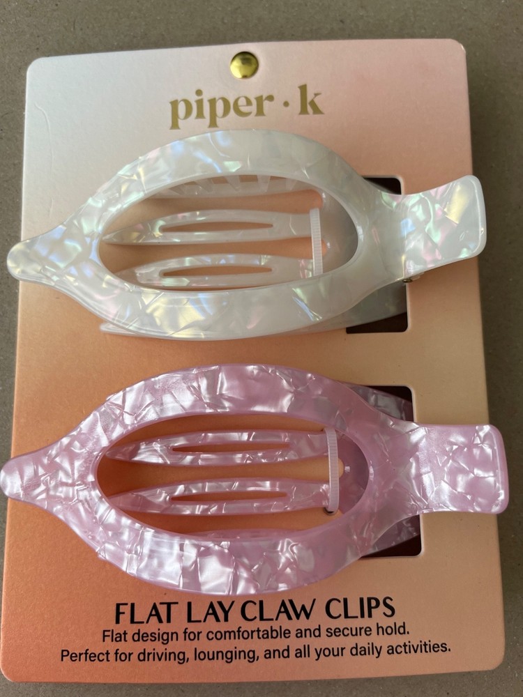 NEW Piper K Flat Lay Claw Clips . Lot of 2