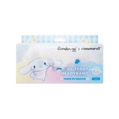 The Creme Shop x CINNAMOROLL 3D Teddy Plush Spa Headband Soft Elastic For Beauty