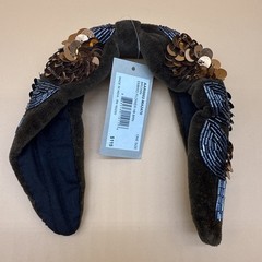 Alexis Bittar Lot of 2 Headbands – Velvet Embroidered Sequin Beaded – NWT