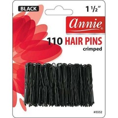 Annie 110 Hair Pins 1.5″ Black #3332 1 Count (Pack of 1),