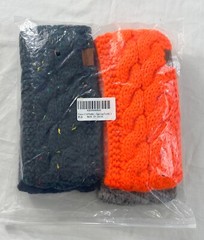 women’s Rapotti set of 4 headbands one size multicolor thigh knit faux fur lined