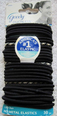 Gold Chain 30 Goody Ouchless No Metal Rubber Elastics Ponytailer Hair Bands 4mm