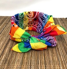 Red Paisley Bandana Headband 100% Cotton 21×21 Unisex Head Wrap Scarf Face Cover