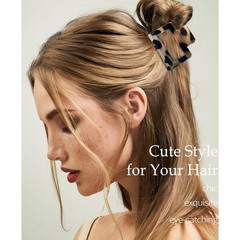 Vovii 6pcs Tortoise Shell Claw Clip for Women Girls Thick/Thin Hair, Medium S…