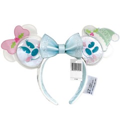 Pastel Snowman NEW Disney` Parks Loungefly Headband Mickey Minnie Ears Christmas