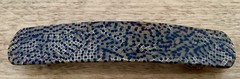VTG Katrina Designer Hair Barrette, Geometric Gold, Black, Brown Pattern, 4 1/2”