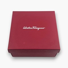 Salvatore Ferragamo Vara Bow Rhinestone Crystal Headband Black Silver Box