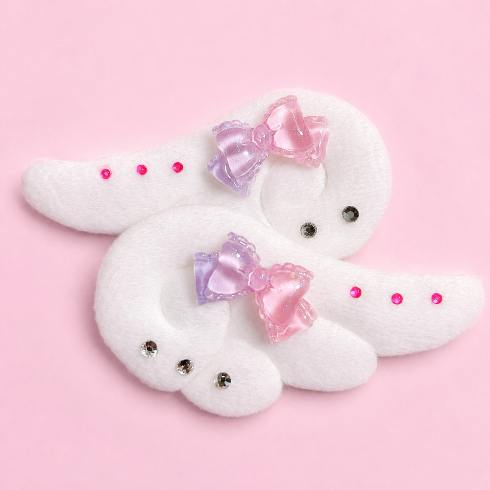 Japanese Handmade Jirai Kei Angel Wings Hair Clips Tenshi Kaiwai