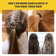 Hicarer 1000 pcs Mini Rubber Hair Bands 1/2 Soft Elastic Bands for Woman Hair