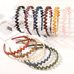 Simple Wave anti Slip Plastic Hairbands Headband Women Girls Kids Scrunchie Hair