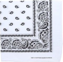 Motique Accessories Extra Large Paisley Bandana 27×27 Inch