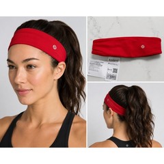Lululemon License to Train Wide Headband Red One Size NWT