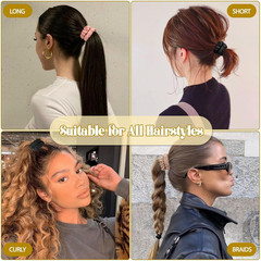 6Pcs Silk Hair Ties Small 22 Momme 100% Pure Mulberry Silk Scrunchies for Women
