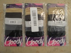 3x Ouchless Elastic Hair Ties – 3x 50 Ct Assorted Neutrals #S77