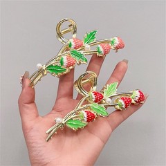 2Pcs Hair Claw Clips for Women Thick Hair Red Strawberry Fashion Hair Clips S…
