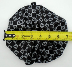Nike Jordan Gathered Hair Tie Adult Large Scrunchie All Over Print Black/Grey