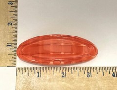 Delsol French Metal Hair Clip Women Barrette Gingham Print Oval Made in France