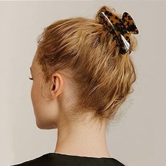 2 Pack Large Tortoise Hair Jaw Clips Celluloid Big Claw Hair Clamps Women
