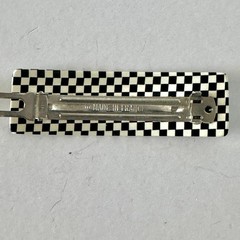 Checkerboard Design Acrylic 4″ Hairpin Barrette Clip Y2K France