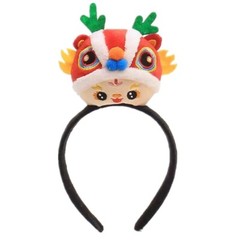 Cartoon Stuffed Dragon Hairband Women Makeup Live Broadcast New Year Headband