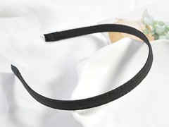 5 Mixed Color Fabric Covered Metal Headband Hair Band 10mm Hair Accessories DIY
