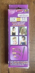 Personal Touch High on Hair Volume Inserts Volumizing Light Brown 4 Pack New