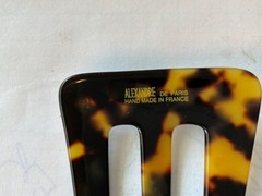 Large “Alexandre de Paris” Handmade In France Hair Comb in a Tortoiseshell Look