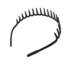 6 PCS Black Comb Headband for Women Girls Stylish Comb Hairband