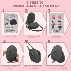 Waterproof Ear Covers for Shower & Hair Dye Protection – Reusable Silicone Caps