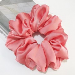 Oversized Satin Scrunchies Hair Ties – Soft Elastic Ponytail Holder for Women