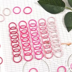 CÉLLOT 360PCS Pink Baby Hair Ties, 2cm in Diameter No Crease Pink(for Baby)
