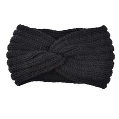 Women Winter Crochet Knitted Wool Headband Hair Band Warm Plain Color Fashion